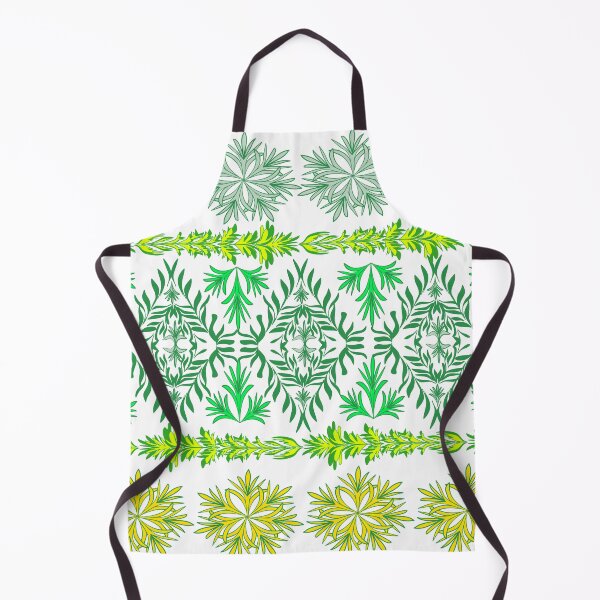 Item preview, Seamless Green Botanical Ornament Pattern with Floral Elements designed and sold by Ei-Ei.