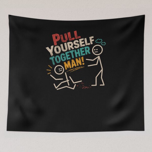 Item preview, Pull Yourself Together Man Resilience Encouragement Tough Love Humor designed and sold by JonesFlora2025.