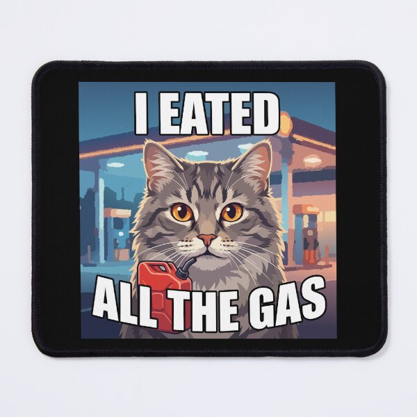 Item preview, I Eated The Gas Funny Gen Z Meme Bumper designed and sold by Uglyandcute.