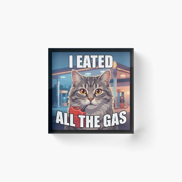 Item preview, I Eated The Gas Funny Gen Z Meme Bumper designed and sold by Uglyandcute.