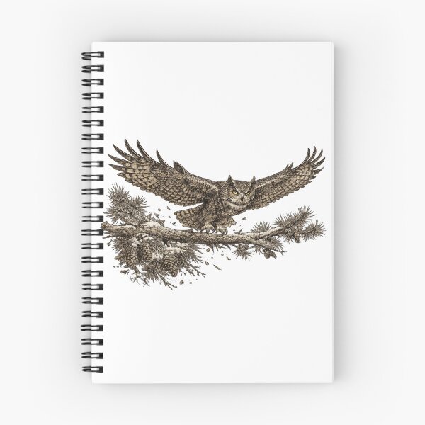 Item preview, Great Horned Owl Taking Flight designed and sold by KrungiT Design .
