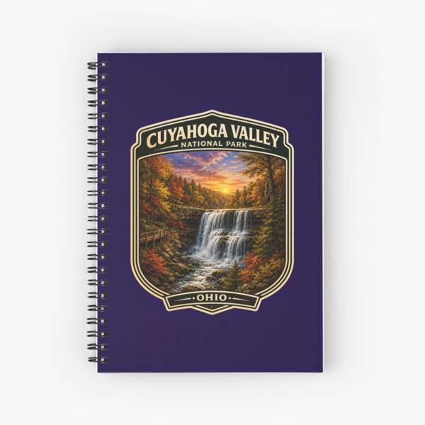 Item preview, Cuyahoga Valley National Park Badge Sticker | Brandywine Falls Bigfoot Art designed and sold by Swanny's Custom T-shirt and Gift Designs.