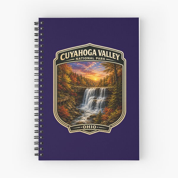 Item preview, Cuyahoga Valley National Park Badge Sticker | Brandywine Falls Bigfoot Art designed and sold by Swanny's Custom T-shirt and Gift Designs.