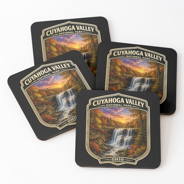 Item preview, Cuyahoga Valley National Park Badge Sticker | Brandywine Falls Bigfoot Art designed and sold by Swanny's Custom T-shirt and Gift Designs.