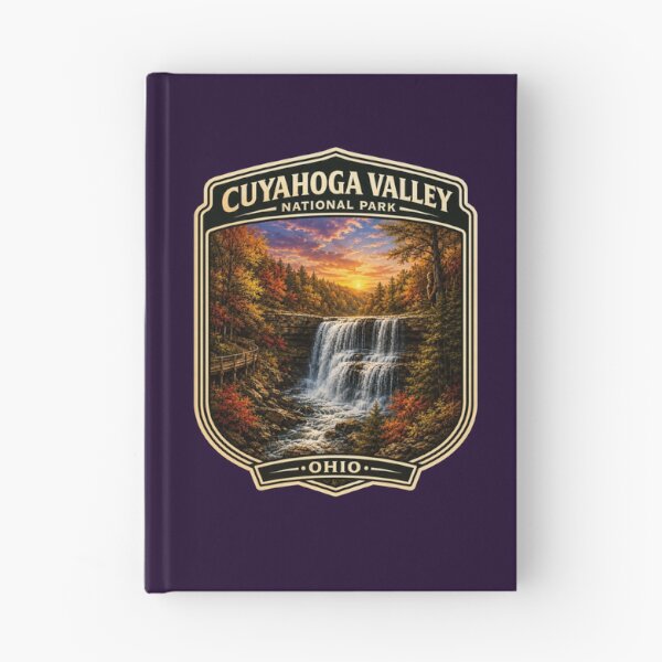 Item preview, Cuyahoga Valley National Park Badge Sticker | Brandywine Falls Bigfoot Art designed and sold by Swanny's Custom T-shirt and Gift Designs.