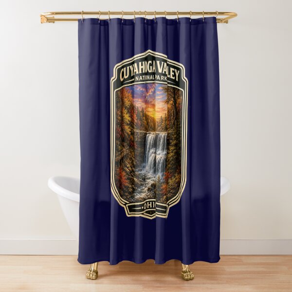 Item preview, Cuyahoga Valley National Park Badge Sticker | Brandywine Falls Bigfoot Art designed and sold by Swanny's Custom T-shirt and Gift Designs.