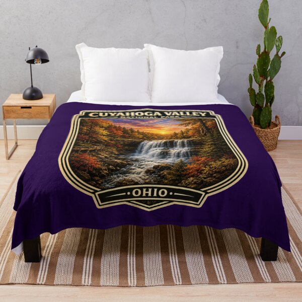 Item preview, Cuyahoga Valley National Park Badge Sticker | Brandywine Falls Bigfoot Art designed and sold by Swanny's Custom T-shirt and Gift Designs.