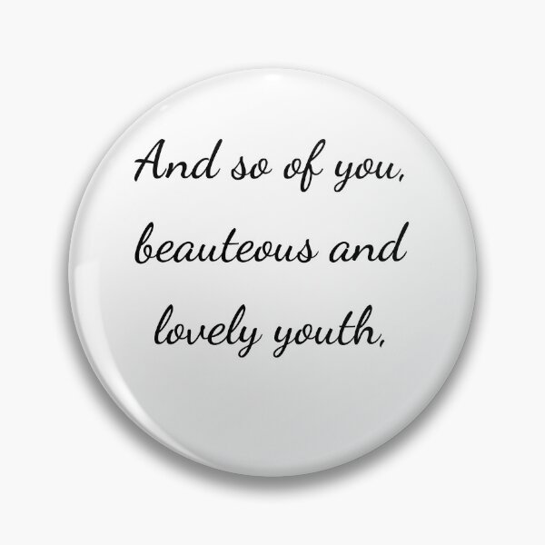 Item preview,    "And so of you, beauteous and lovely youth," - handwriting black designed and sold by ariksworld.