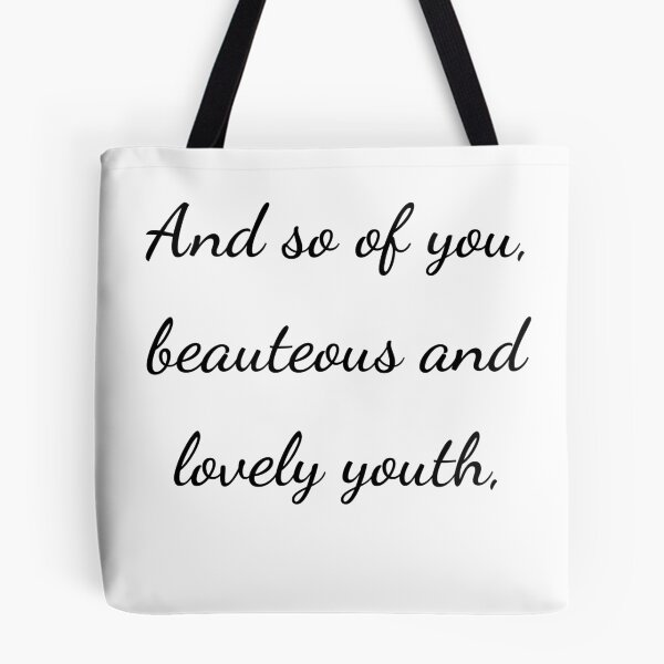 Item preview,    "And so of you, beauteous and lovely youth," - handwriting black designed and sold by ariksworld.