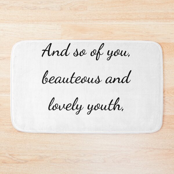 Item preview,    "And so of you, beauteous and lovely youth," - handwriting black designed and sold by ariksworld.