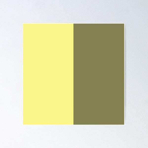 Item preview, Muted Green and Yellow Vertical Split | Two Tone Color Block designed and sold by pluielegere.