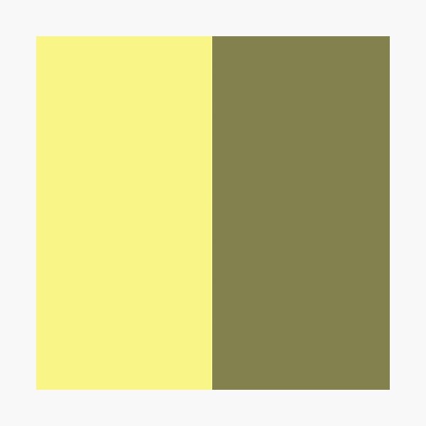 Item preview, Muted Green and Yellow Vertical Split | Two Tone Color Block designed and sold by pluielegere.