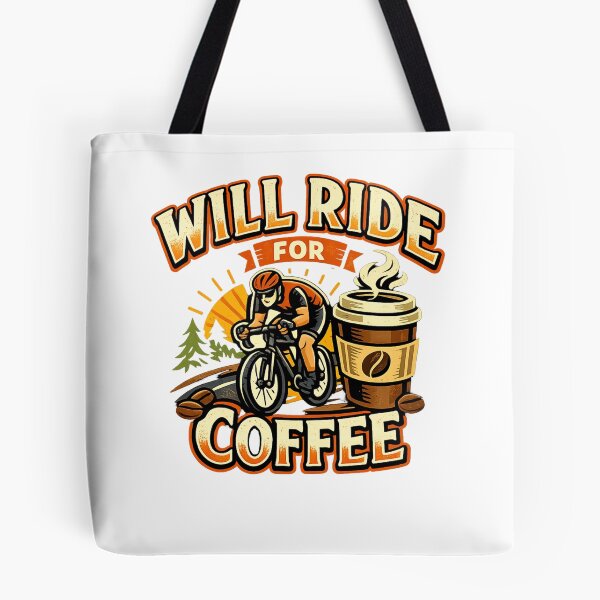 Item preview, Will Ride for Coffee  designed and sold by DPBTees70.