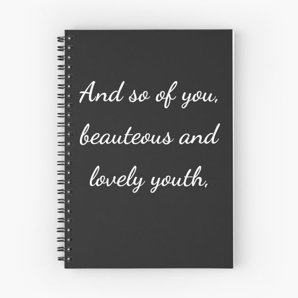 Item preview,    "And so of you, beauteous and lovely youth," - handwriting white designed and sold by ariksworld.