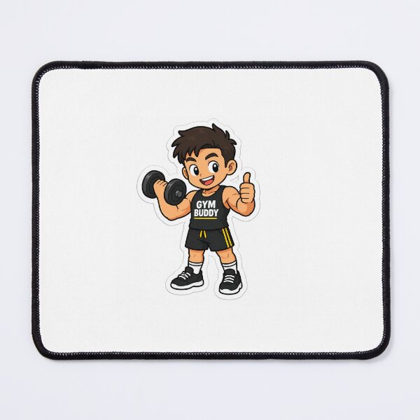 Item preview, Gym Buddy Sticker designed and sold by bhavna2007.