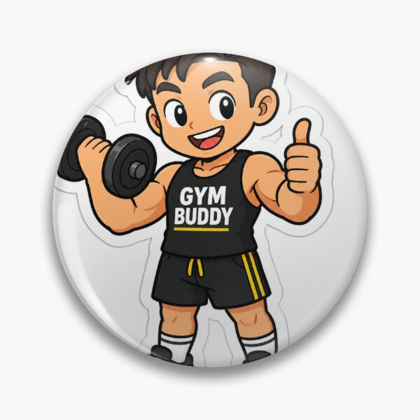 Item preview, Gym Buddy Sticker designed and sold by bhavna2007.
