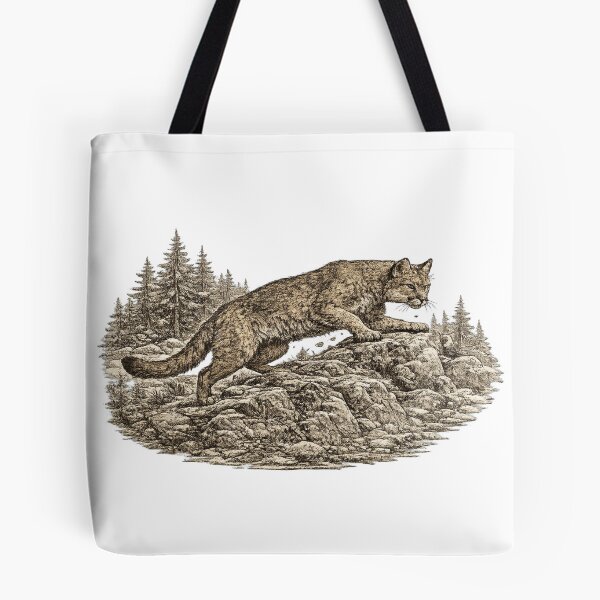 Item preview, Mountain Lion Climbing Rocks designed and sold by KrungiT Design .