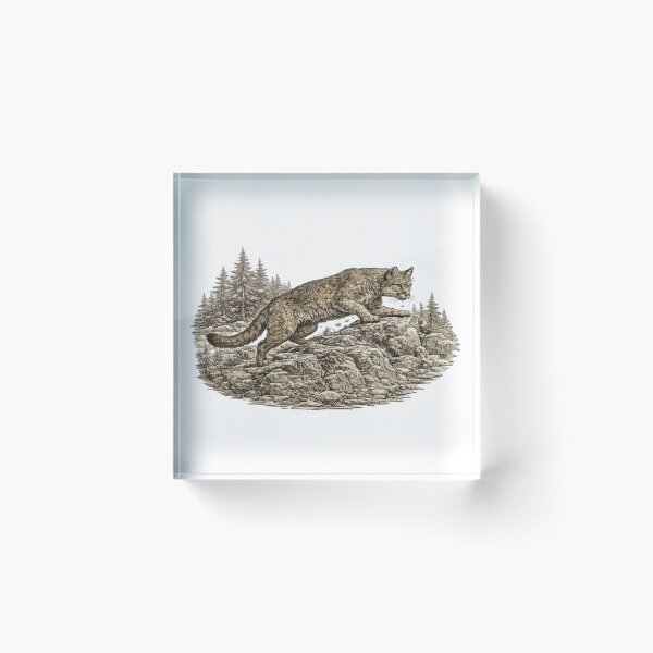 Item preview, Mountain Lion Climbing Rocks designed and sold by KrungiT Design .