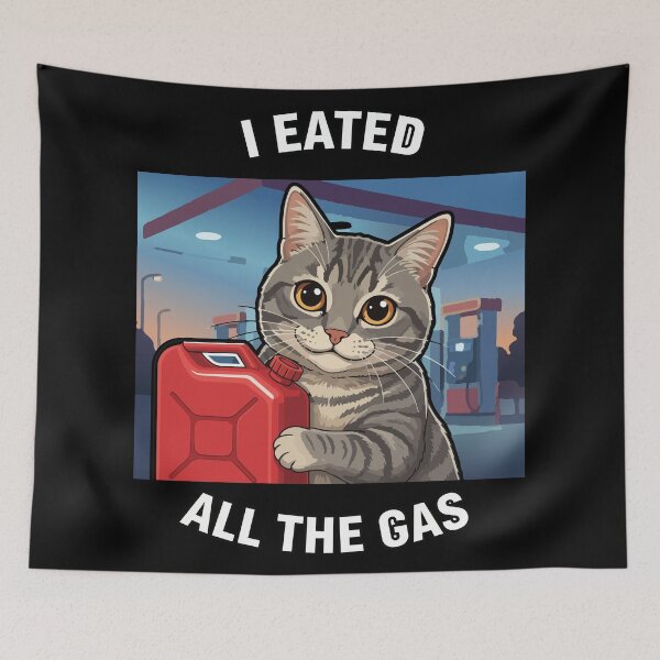 Item preview, i Eated The Gas Funny Gen Z Meme Bumper designed and sold by Uglyandcute.