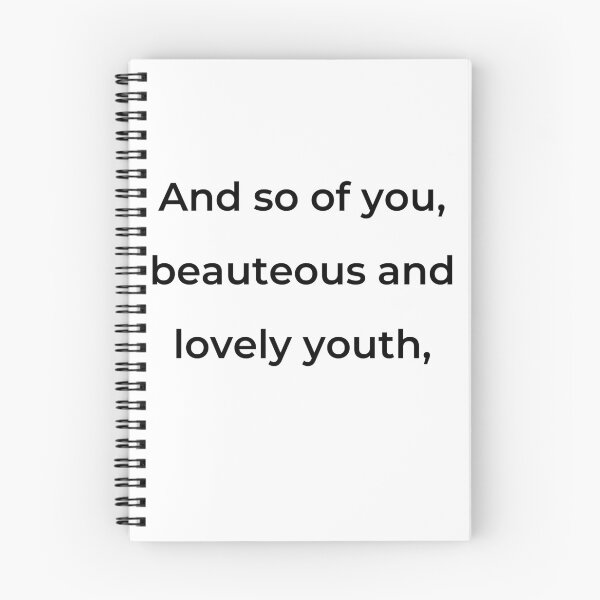 Item preview,    "And so of you, beauteous and lovely youth," - print black designed and sold by ariksworld.