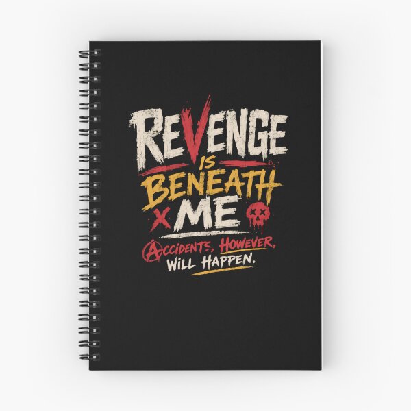 Item preview, Revenge Is Beneath Me Accidents, However, Will Happen Sarcasm Dark Humor Rebel Attitude designed and sold by JonesFlora2025.
