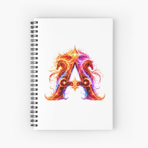Item preview, Emberhoof Horse-Gemini Flame Letter A designed and sold by BlissBlvdShop.