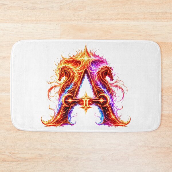 Artikelvorschau, Emberhoof Horse-Gemini Flame Letter A entworfen und verkauft von BlissBlvdShop.
