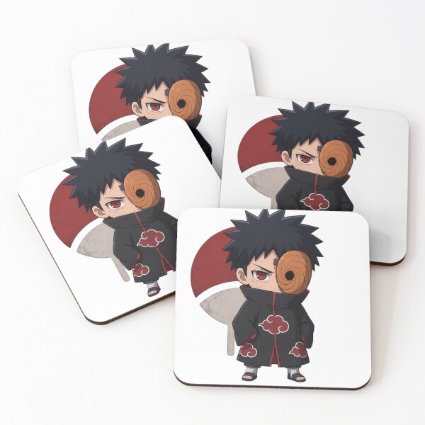 Artikelvorschau, Obito Uchiha Chibi | Akatsuki Maskierter Shinobi | Rote Sharingan Anime-Kunst entworfen und verkauft von AdityaShop18.