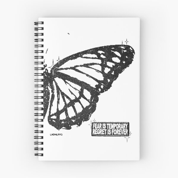Item preview, Kendrick Fear Is Temporary Regret Is Forever Fan Art – Feather Ghost Print designed and sold by gringoods.