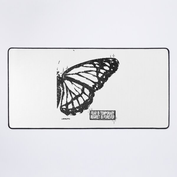 Item preview, Kendrick Fear Is Temporary Regret Is Forever Fan Art – Feather Ghost Print designed and sold by gringoods.