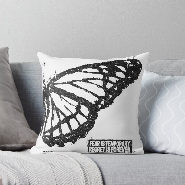 Item preview, Kendrick Fear Is Temporary Regret Is Forever Fan Art – Feather Ghost Print designed and sold by gringoods.