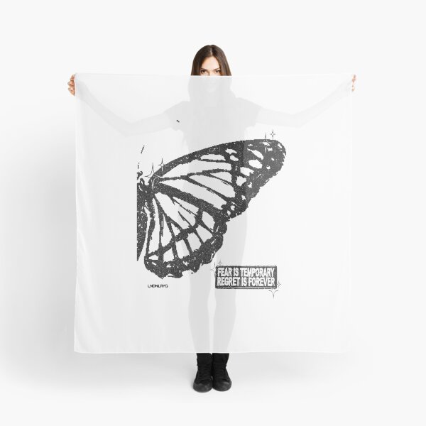 Item preview, Kendrick Fear Is Temporary Regret Is Forever Fan Art – Feather Ghost Print designed and sold by gringoods.