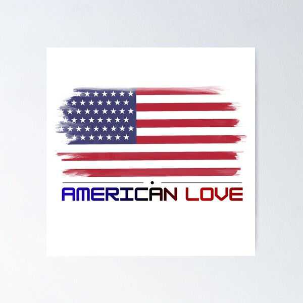 Item preview, American Love Vintage USA Flag Retro Americana Patriotic Aesthetic Trendy Graphic Design designed and sold by Art IN Pack.