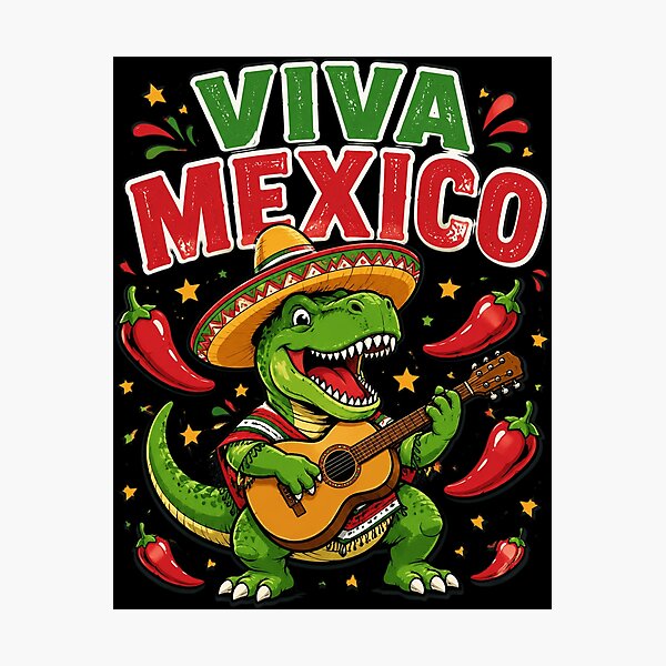 Item preview, Viva Mexico Boy Mexican Dinosaur Independence Day designed and sold by OlakunleOloroz.