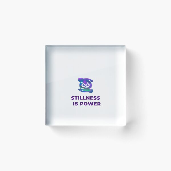 Item preview, Stillness Is Power Aesthetic Infinity Hands Design designed and sold by Elite Vintage Studio.