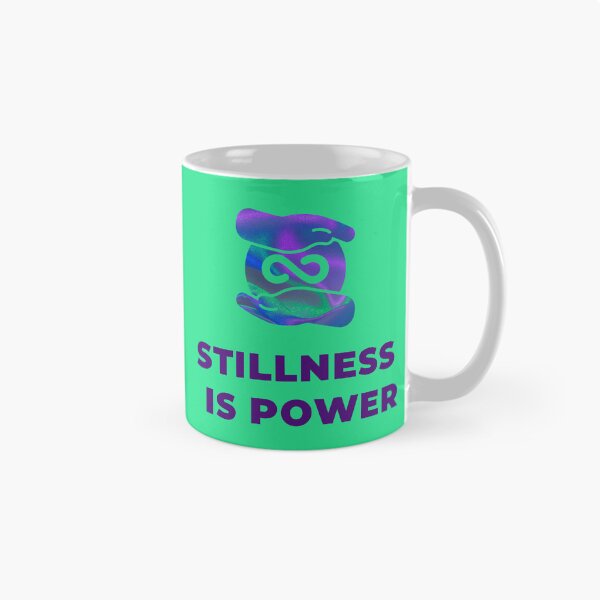 Item preview, Stillness Is Power Aesthetic Infinity Hands Design designed and sold by Elite Vintage Studio.