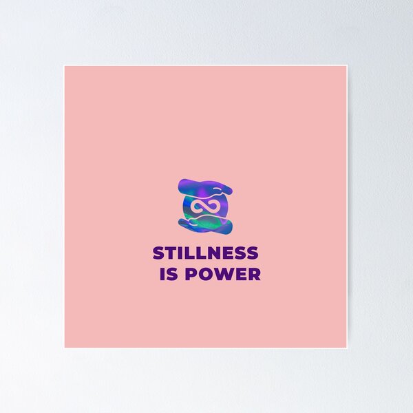 Item preview, Stillness Is Power Aesthetic Infinity Hands Design designed and sold by Elite Vintage Studio.