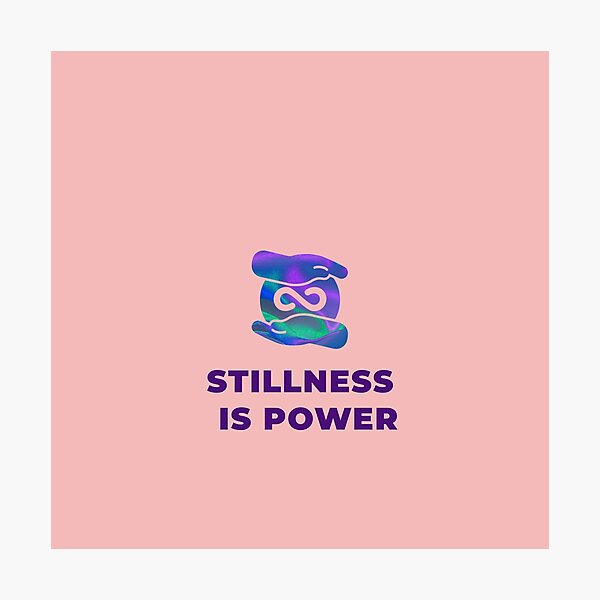 Item preview, Stillness Is Power Aesthetic Infinity Hands Design designed and sold by Elite Vintage Studio.