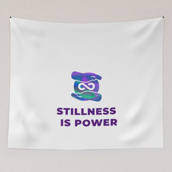Item preview, Stillness Is Power Aesthetic Infinity Hands Design designed and sold by Elite Vintage Studio.
