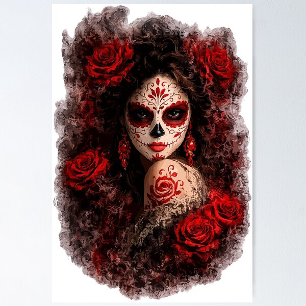 Item preview, Keeper of Roses / La Catrina Collection designed and sold by ValentynaTyshenkoArt.