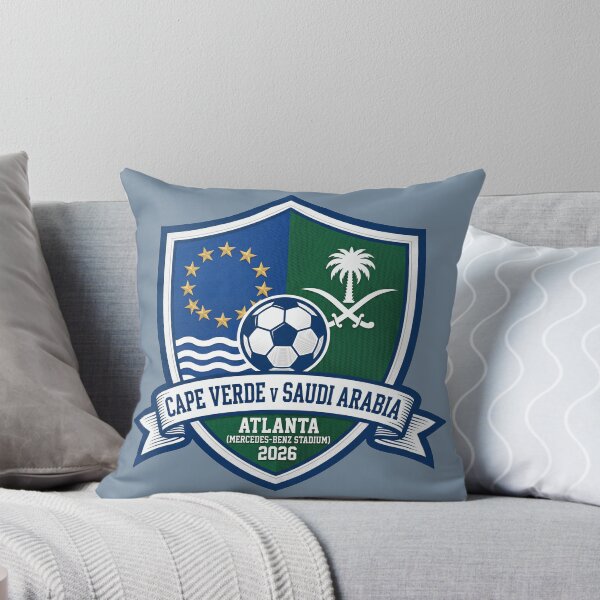 Item preview, International Soccer Match Crest Cape Verde Saudi Arabia Atlanta designed and sold by Pride Emblem Prints.