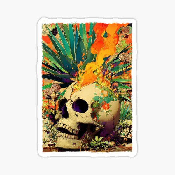 Item preview, Agave Fire Skull designed and sold by DavidLoblaw.