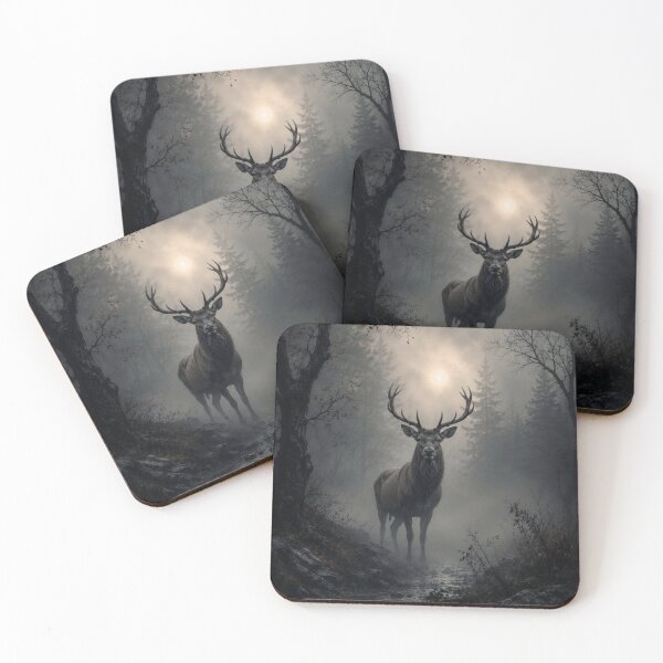 Item preview, Majestic Stag in Misty Forest designed and sold by VelarisMoon.