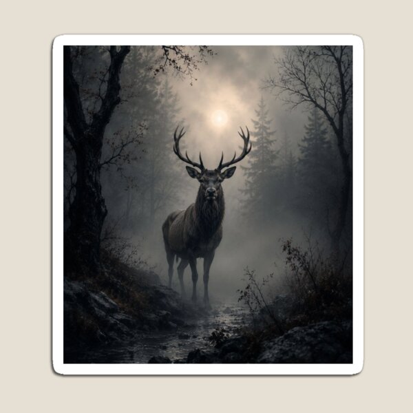 Item preview, Majestic Stag in Misty Forest designed and sold by VelarisMoon.