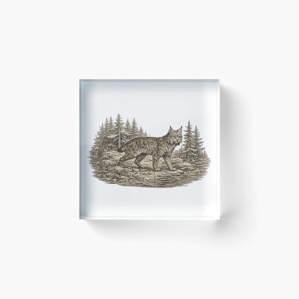 Item preview, Canada Lynx Forest Watcher designed and sold by KrungiT Design .