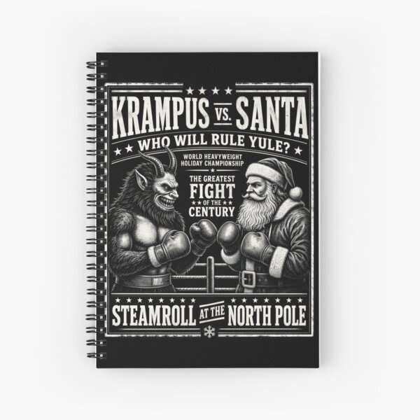 Item preview, Krampus vs Santa North Pole Fight Poster designed and sold by Victor Shadehorn.