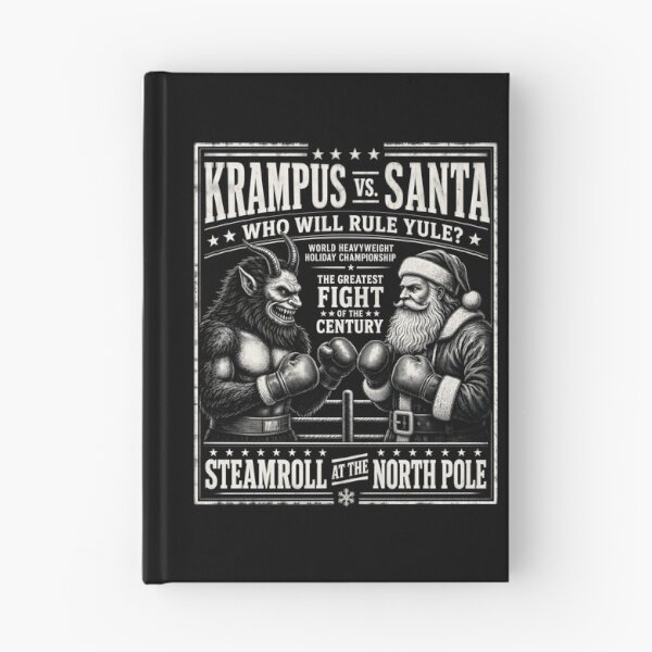 Item preview, Krampus vs Santa North Pole Fight Poster designed and sold by Victor Shadehorn.