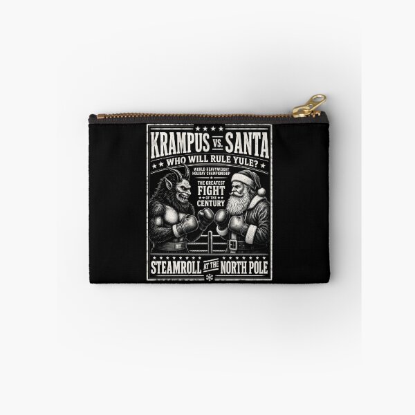 Item preview, Krampus vs Santa North Pole Fight Poster designed and sold by Victor Shadehorn.