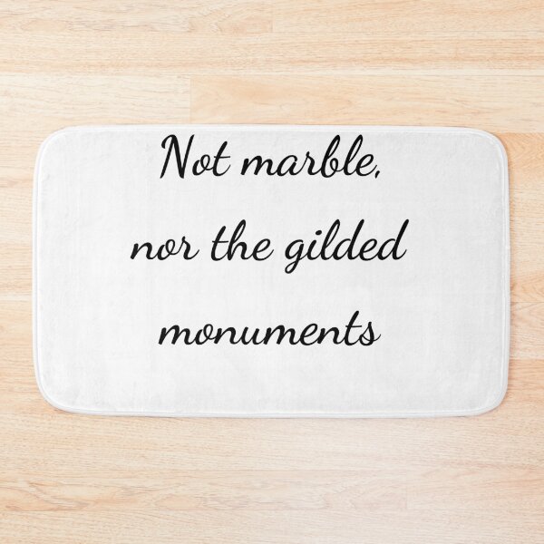 Item preview, "Not marble, nor the gilded monuments" - handwriting black designed and sold by ariksworld.