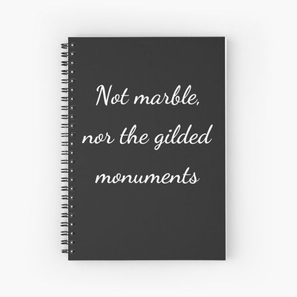 Item preview, "Not marble, nor the gilded monuments" - handwriting white designed and sold by ariksworld.